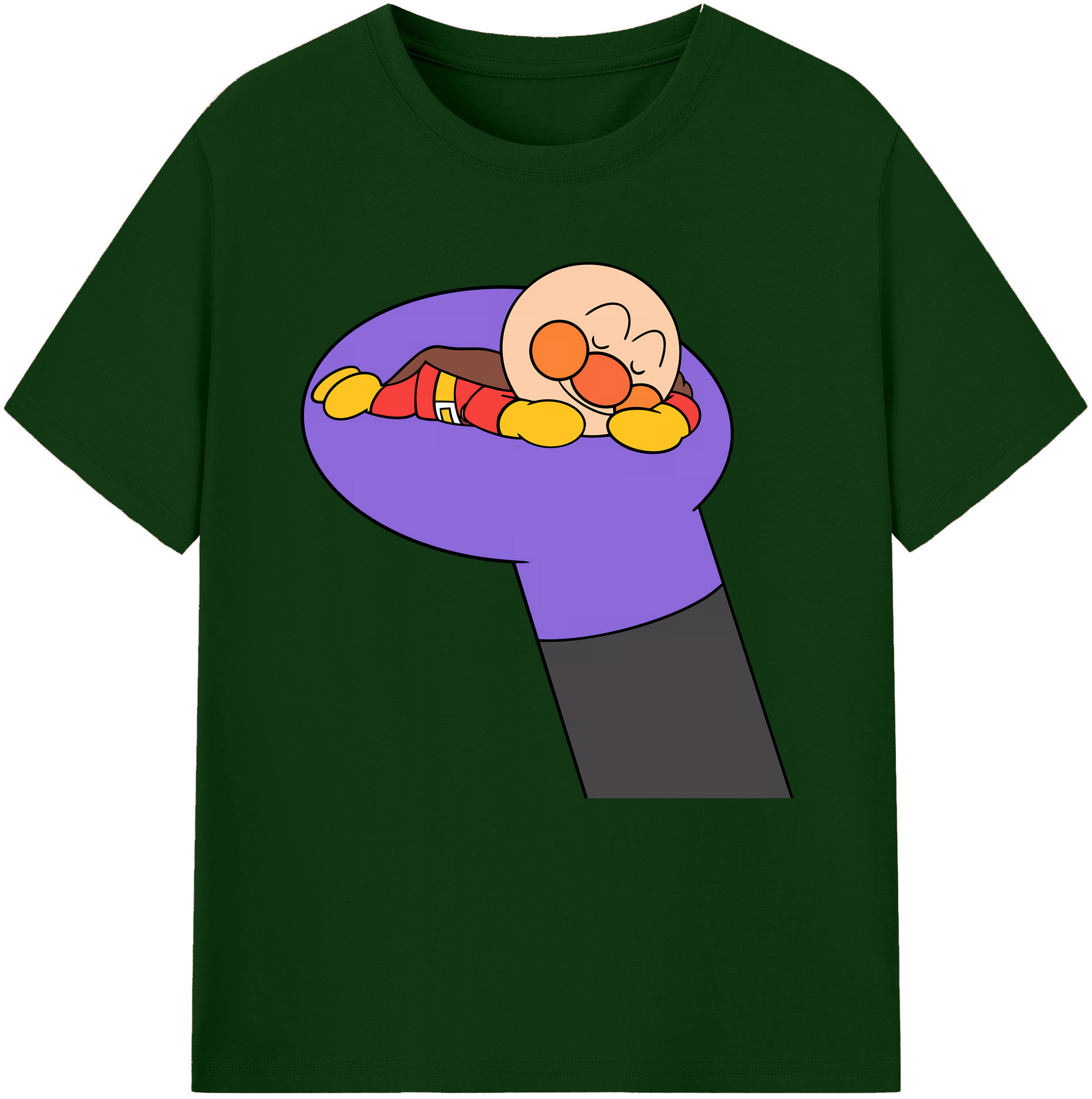 （画像用） アンパンマン Anpanman 綿100％半袖Tシャツ（フロントプリント）